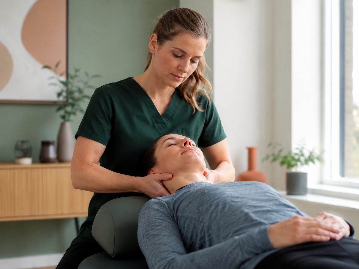 Séance de kinésithérapie cervicale pour la douleur au cou chez FisioSentis, Saragosse